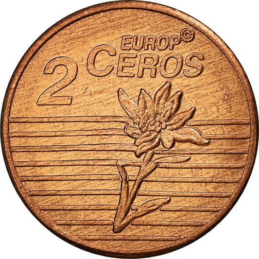 Suiza, 

2 céntimos de euro, 

2003