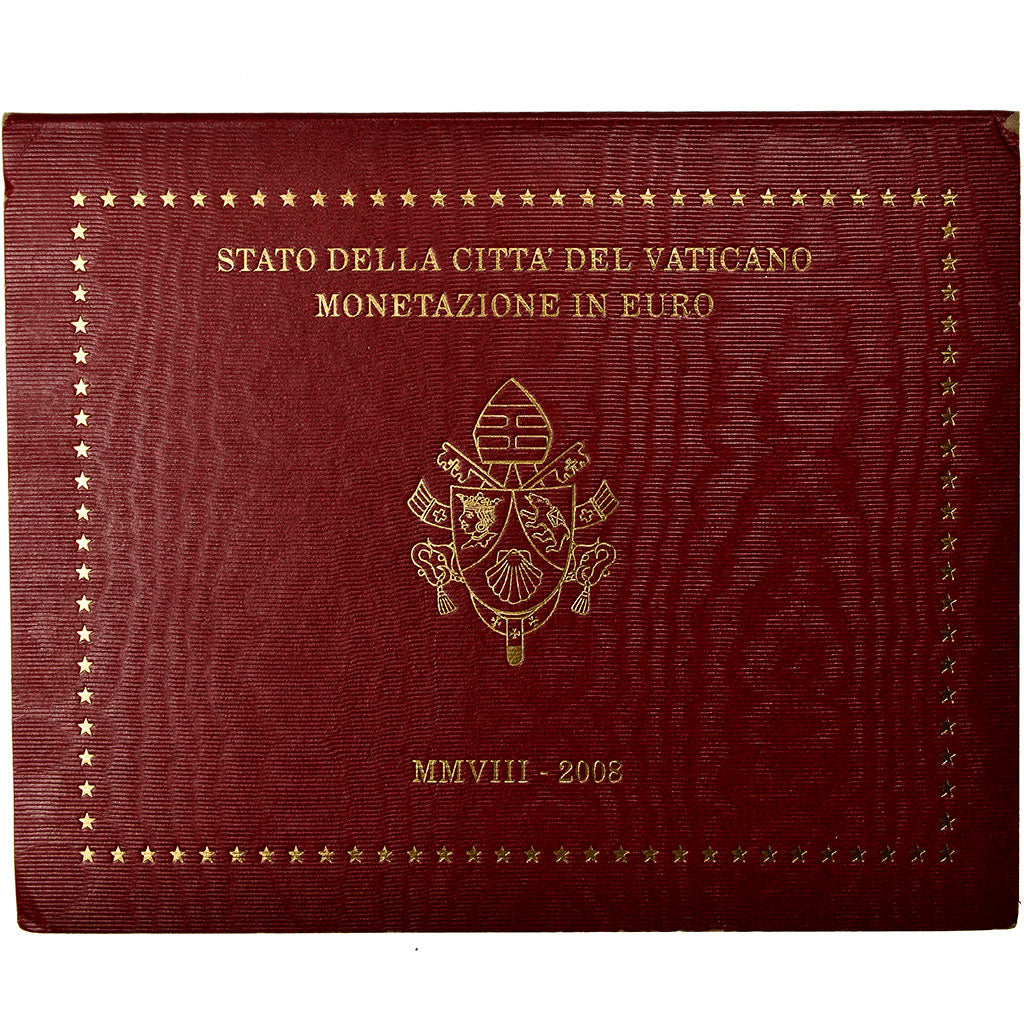 Vaticano,

1 céntimo a 2 euros,

2008