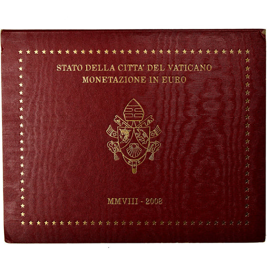 Vaticano,

1 céntimo a 2 euros,

2008