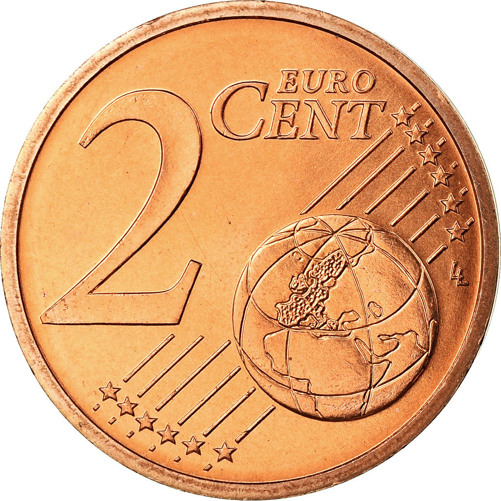Mónaco, 

2 céntimos de euro, 

2002