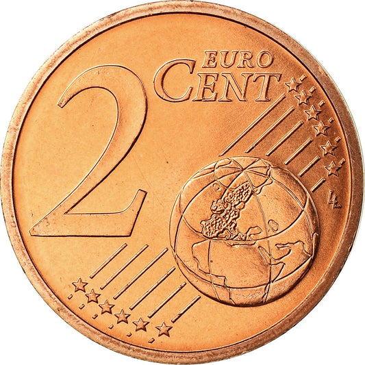 Mónaco, 

2 céntimos de euro, 

2002