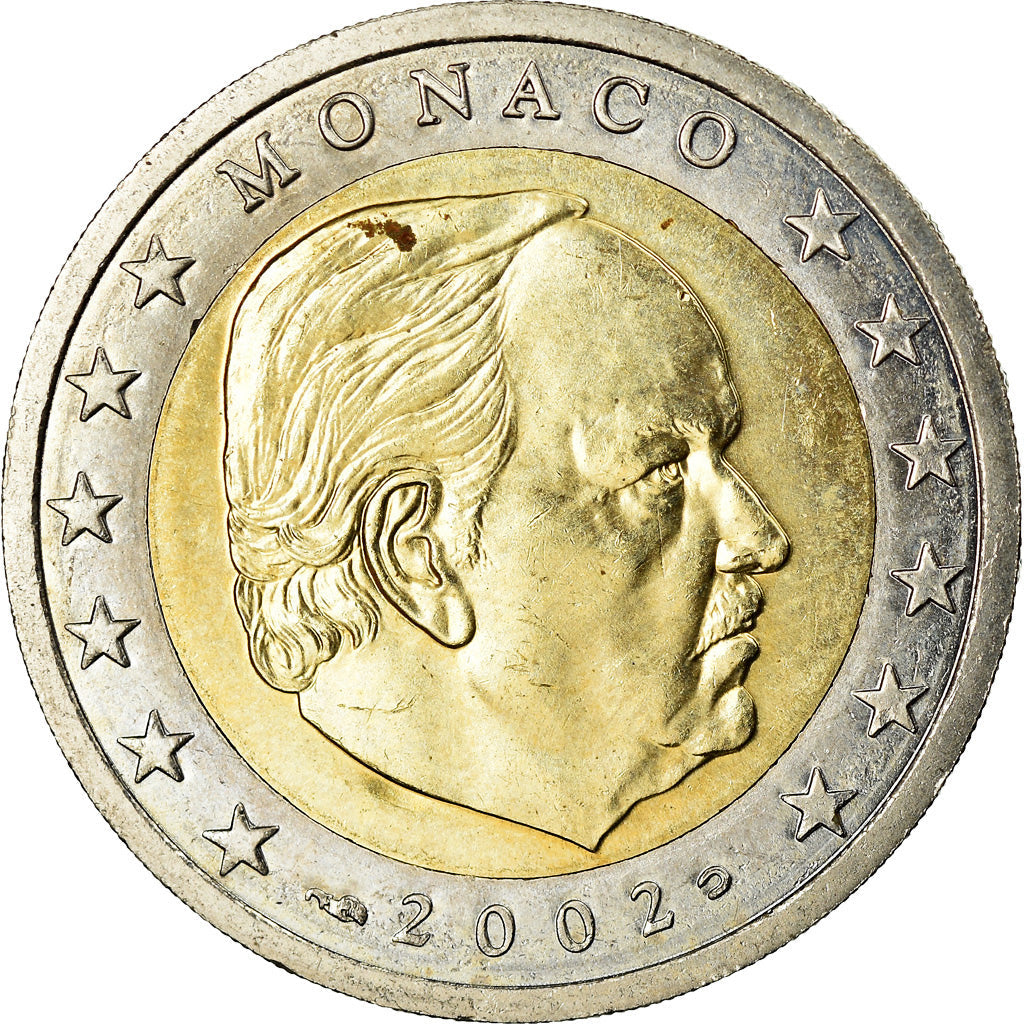 Mónaco, 
  
  2 euros, 
  
  2002