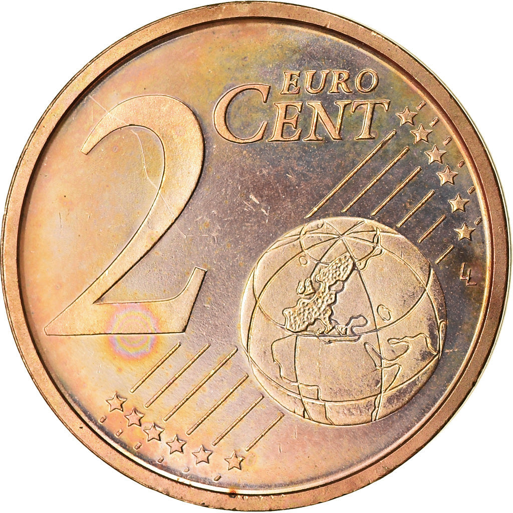 España, 

2 céntimos de euro, 

2003