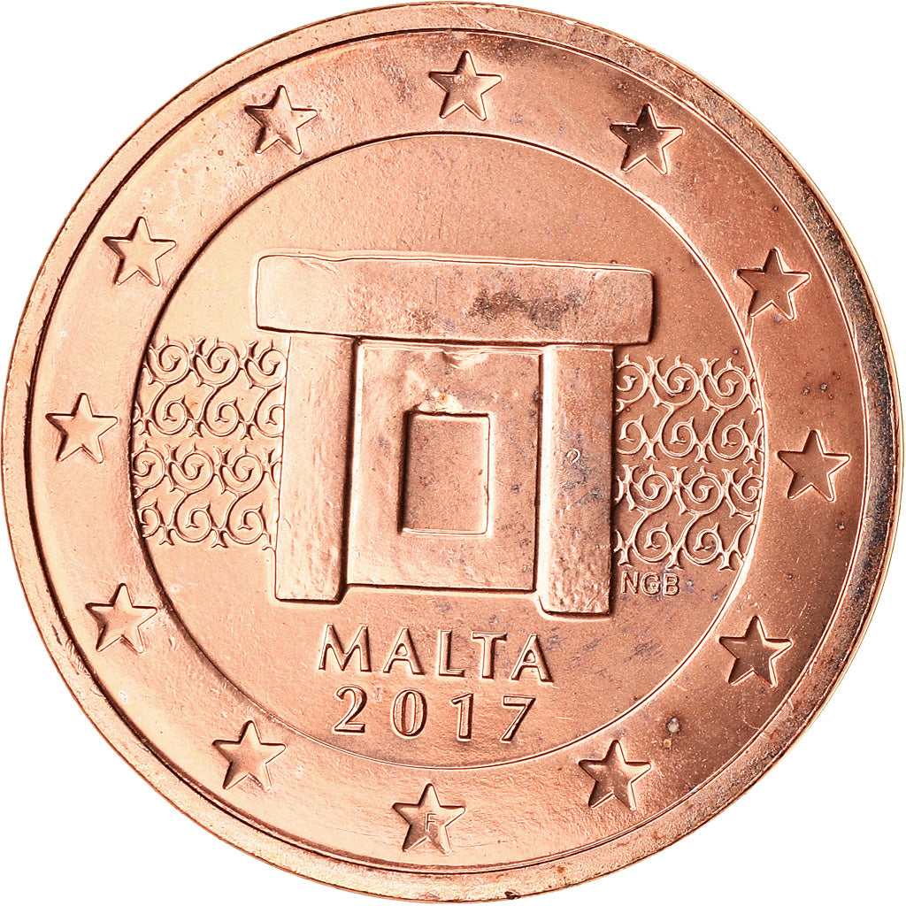 Malta, 
  
  2 céntimos de euro, 
  
  2017