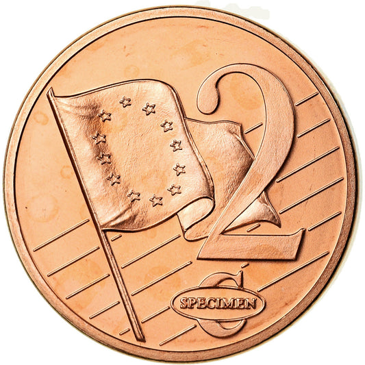 Estonia, 

2 céntimos de euro, 

2003