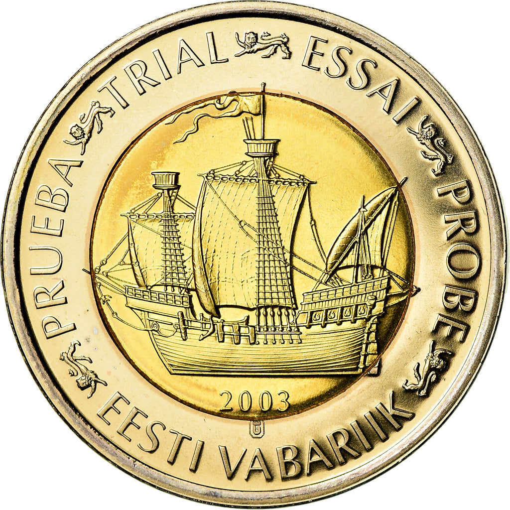 Estonia, 

2 euros, 

2003