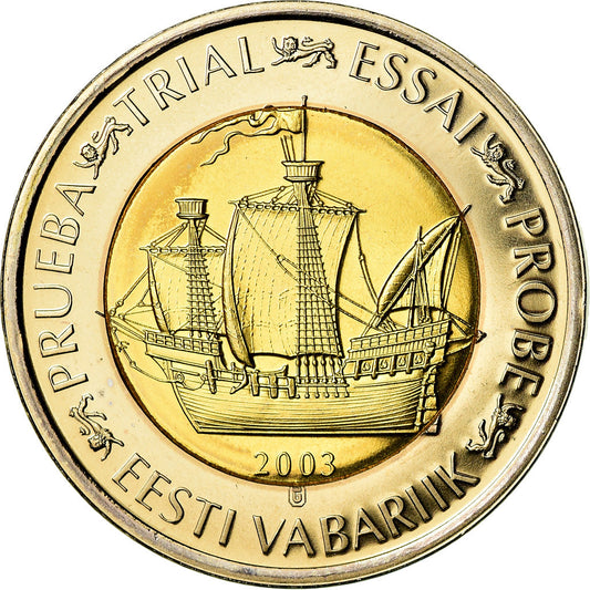 Estonia, 

2 euros, 

2003