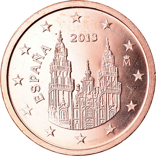 España, 

2 céntimos de euro, 

2013
