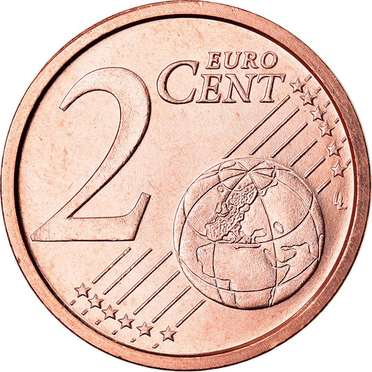 Italia, 

2 céntimos de euro, 

2010