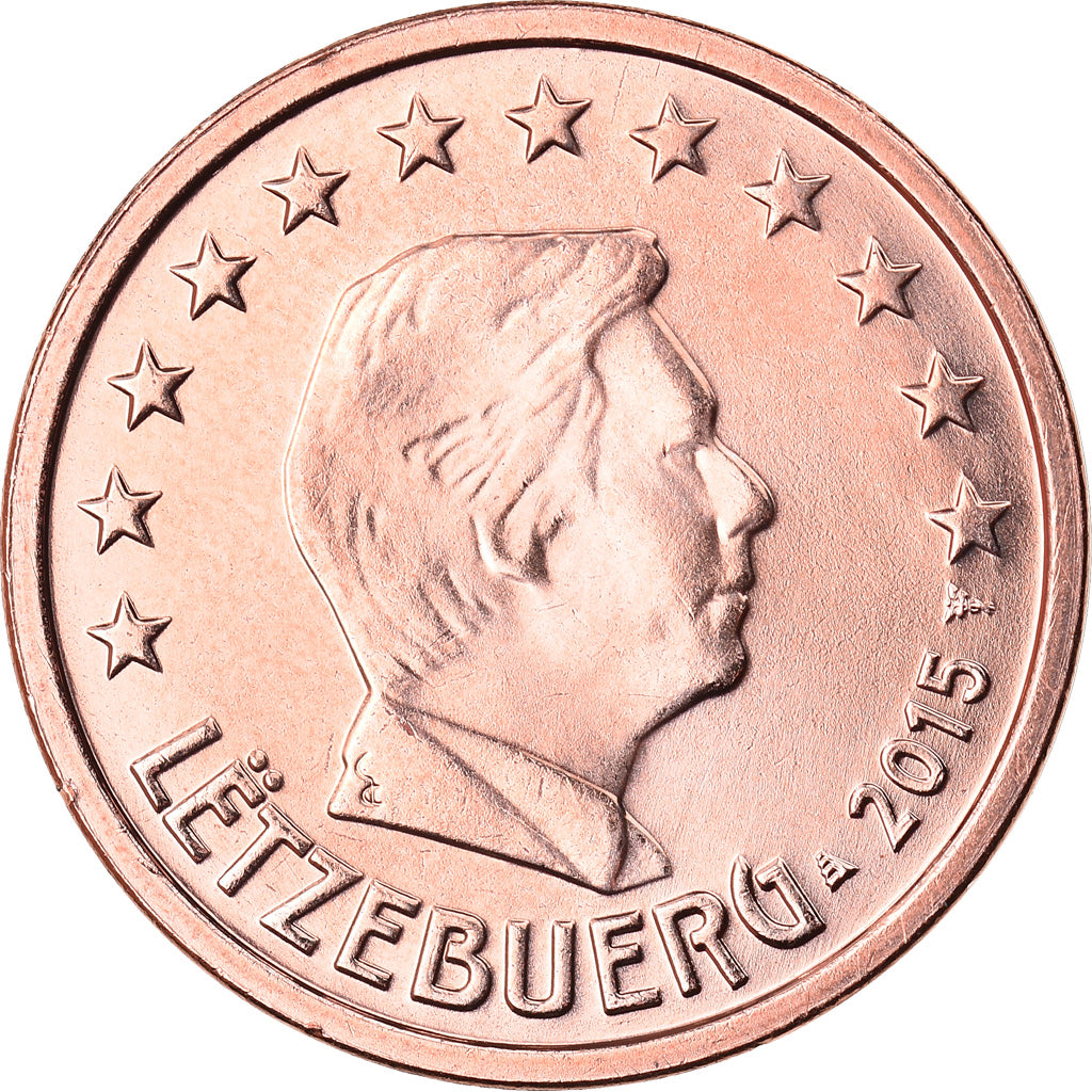 Luxemburgo, 
  
  2 céntimos de euro, 
  
  2015