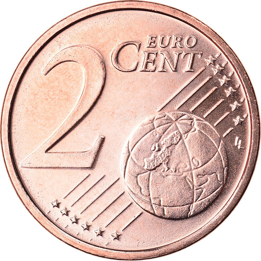 Luxemburgo, 
  
  2 céntimos de euro, 
  
  2015