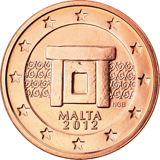 Malta, 
  
  2 céntimos de euro, 
  
  2012