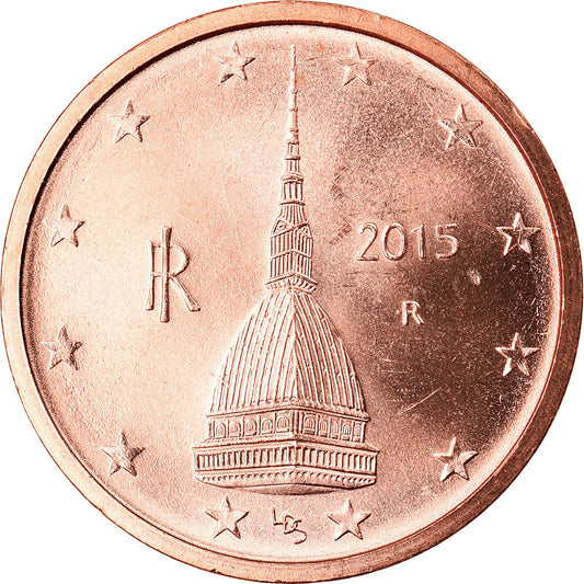 Italia, 

2 céntimos de euro, 

2015