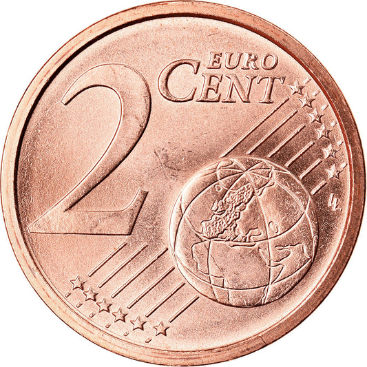 Italia, 

2 céntimos de euro, 

2015