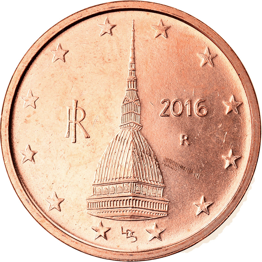 Italia, 

2 céntimos de euro, 

2016