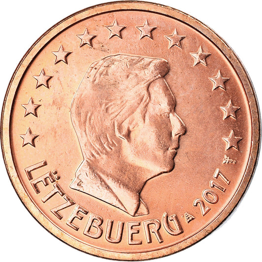 Luxemburgo, 
  
  2 céntimos de euro, 
  
  2017