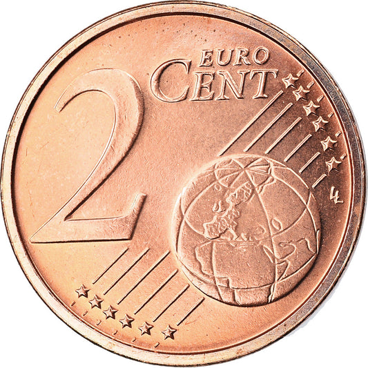 Luxemburgo, 
  
  2 céntimos de euro, 
  
  2017