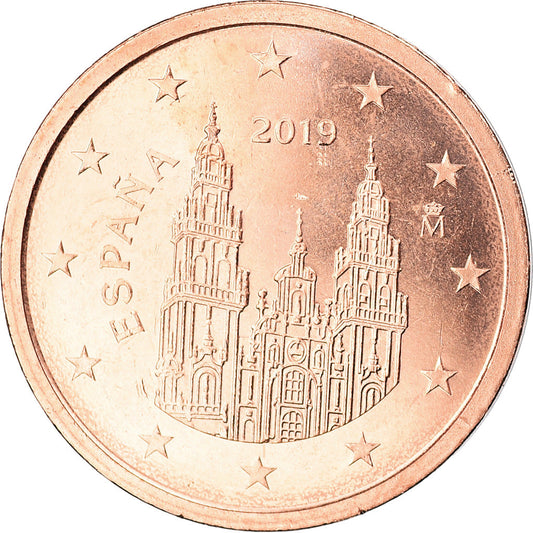 España, 

2 céntimos de euro, 

2019