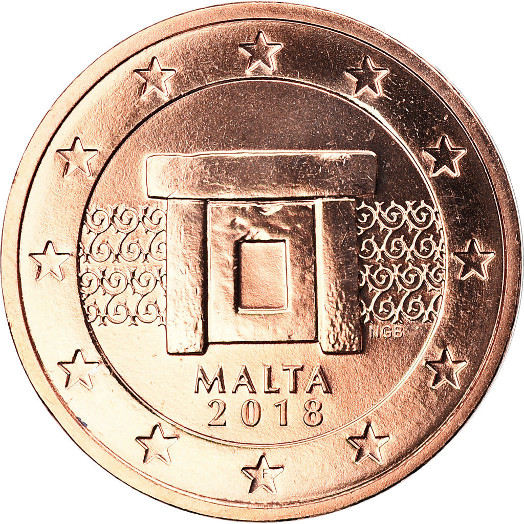 Malta, 
  
  2 céntimos de euro, 
  
  2018