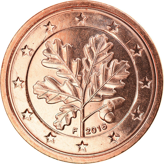 ALEMANIA - REPÚBLICA FEDERAL, 

2 céntimos de euro, 

2016