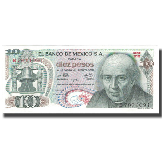billete de banco, 
  
  México, 
  
  10 pesos