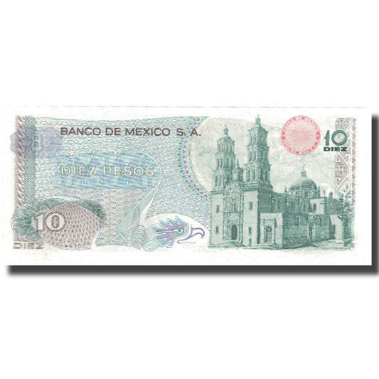billete de banco, 
  
  México, 
  
  10 pesos