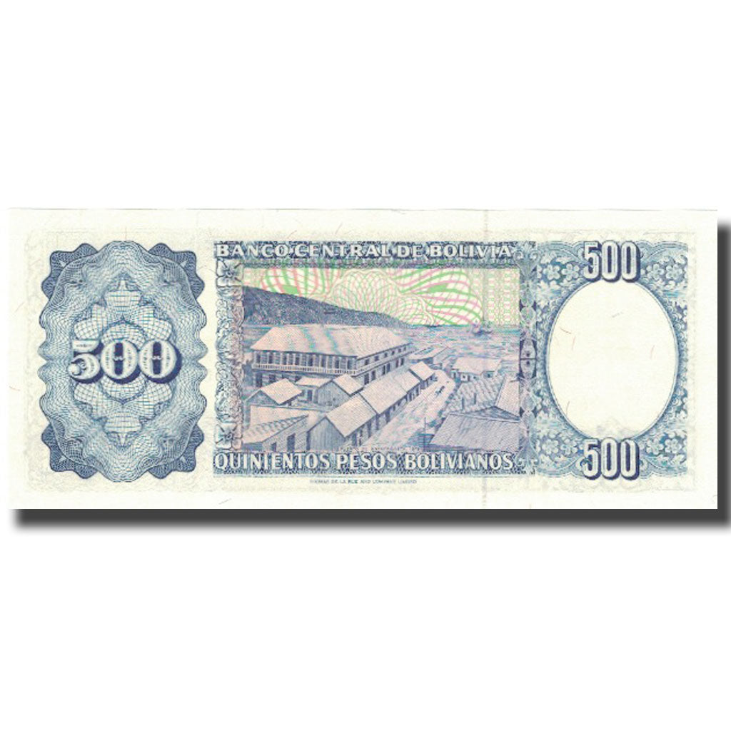 billete de banco, 
  
  bolivia, 
  
  500 pesos bolivianos