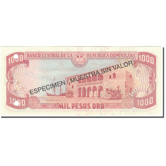 Billete, República Dominicana, 

1000 Pesos Oro