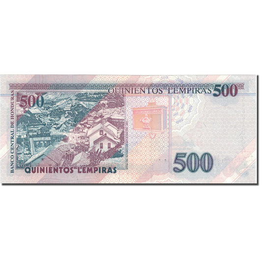 billete de banco, 
  
  Honduras, 
  
  500 Lempiras