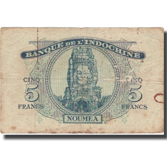Billete de Nuevas Hébridas

5 francos