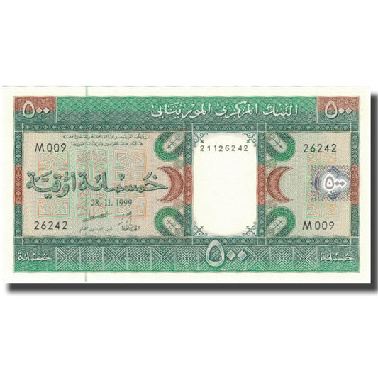 Mauritania, 
  
  500 Uguiya, 
  
  1999-11-28