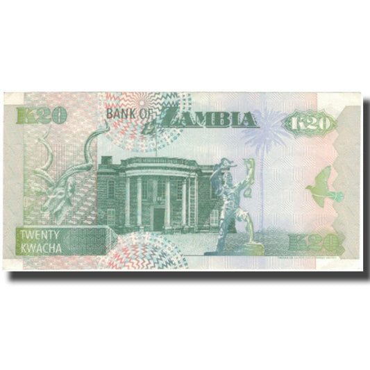 billete de banco, 
  
  Zambia, 
  
  20 kwachas