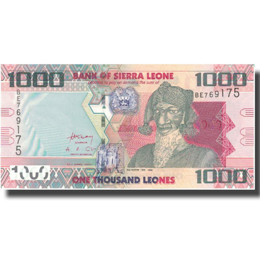 billete de banco, 
  
  Sierra Leona, 
  
  1000 Leones