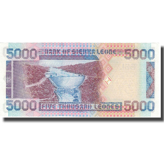 billete de banco, 
  
  Sierra Leona, 
  
  5000 Leones