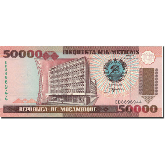 billete de banco, 
  
  Mozambique, 
  
  50
