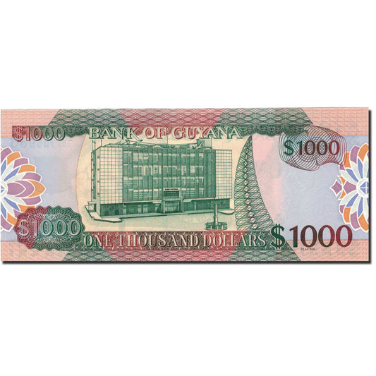 Billete de 1000 dólares de Guyana