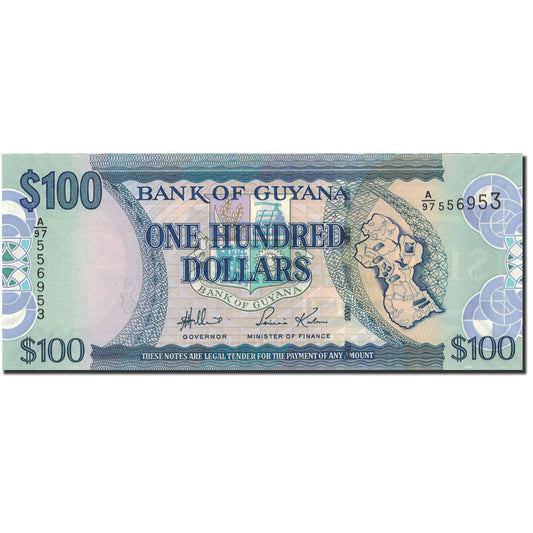 Billete de 100 dólares de Guyana
