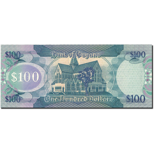 Billete de 100 dólares de Guyana