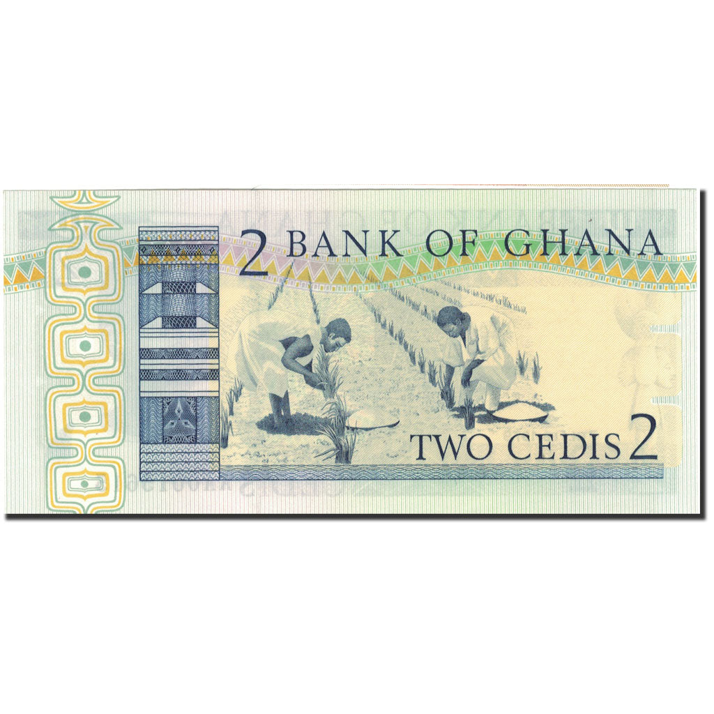 billete de banco, 
  
  Ghana, 
  
  2 cedis