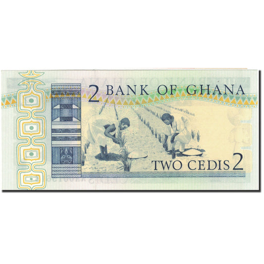 billete de banco, 
  
  Ghana, 
  
  2 cedis
