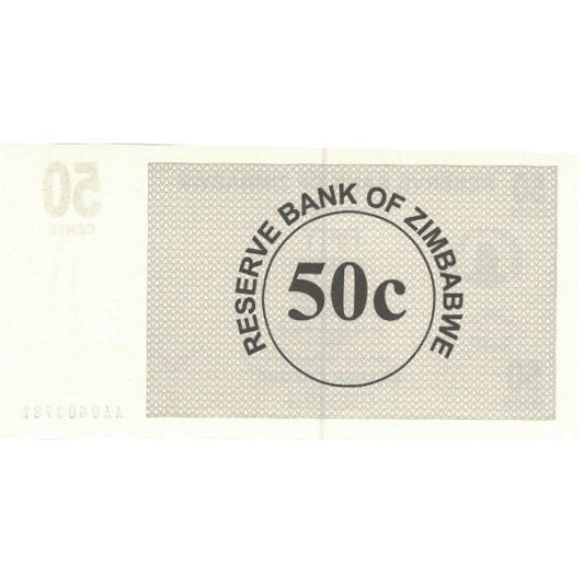 Billete de Zimbabue

50 céntimos
