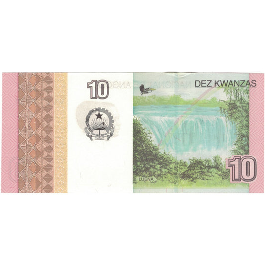 billete de banco, 
  
  Angola, 
  
  10 kwanzas