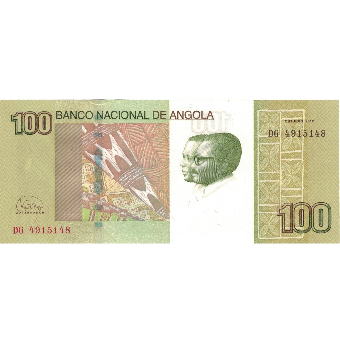 billete de banco, 
  
  Angola, 
  
  100 kwanzas
