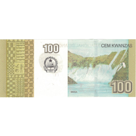 billete de banco, 
  
  Angola, 
  
  100 kwanzas