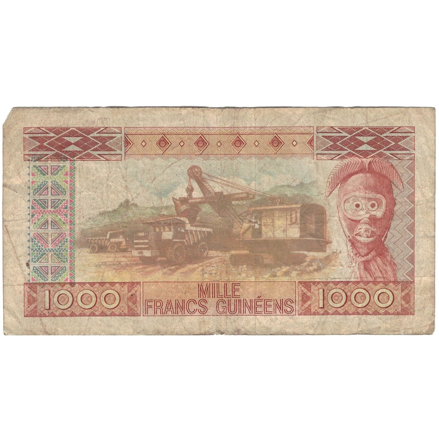 Billete de 1000 francos de Guinea