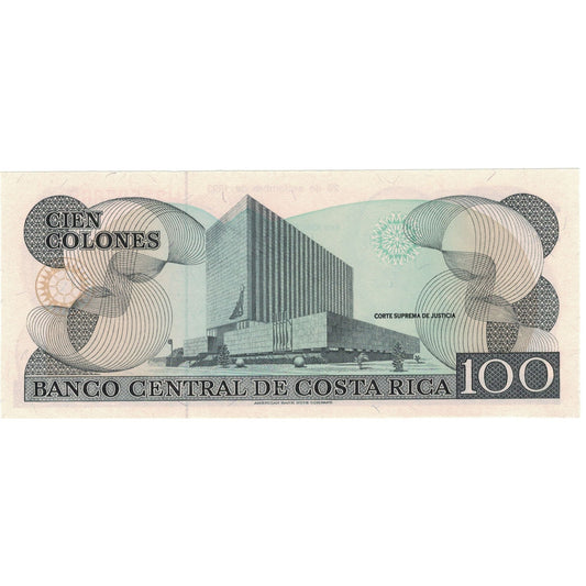 billete de banco, 
  
  Costa Rica, 
  
  100 colones
