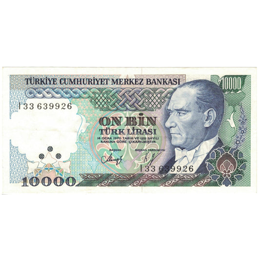 Billete de banco, Turquía, 

10