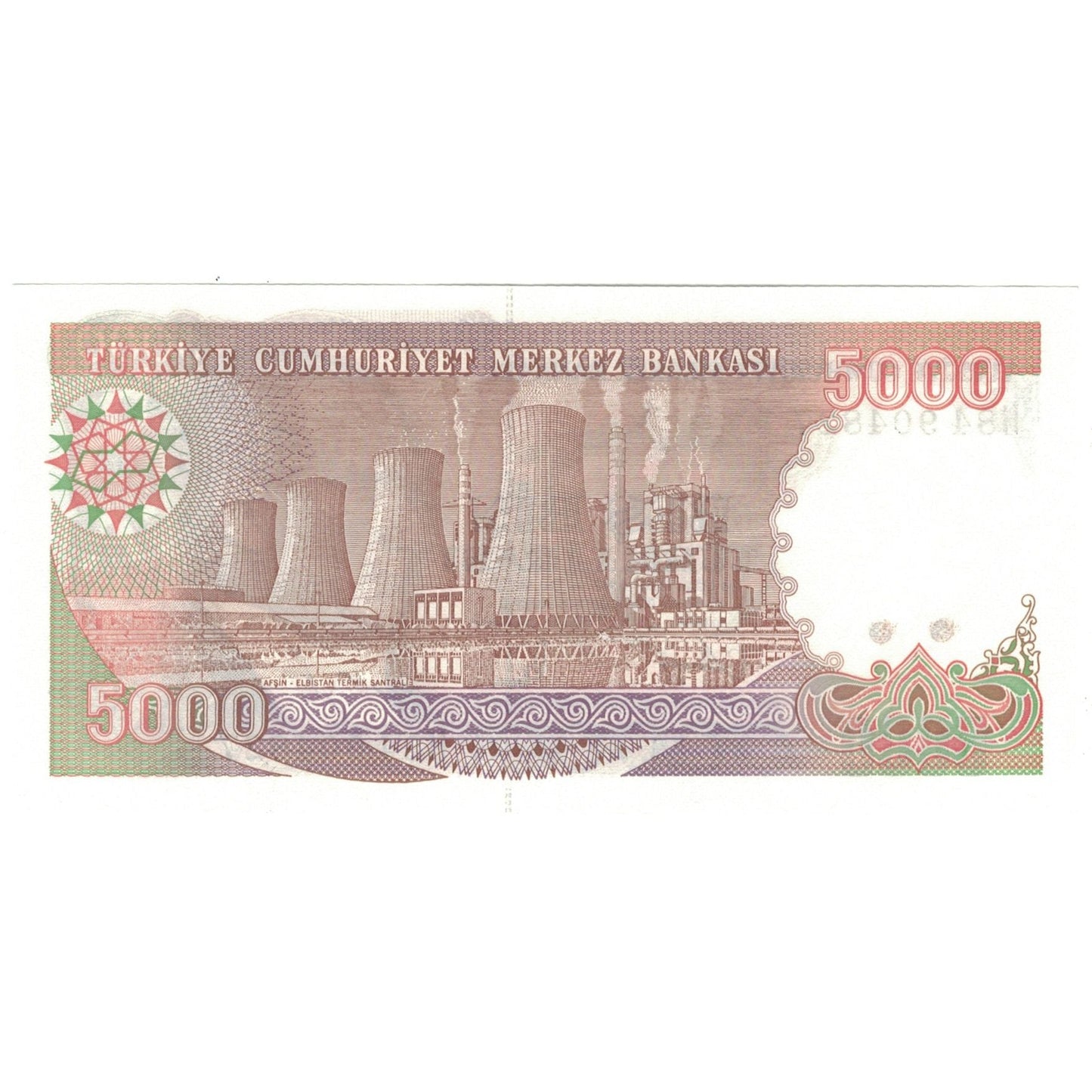 Billete de 5000 liras turcas