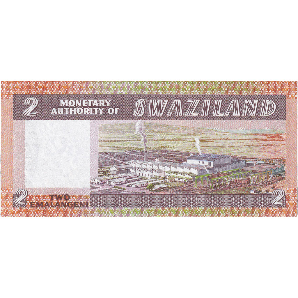 billete de banco, 
  
  Suazilandia, 
  
  2 emalangeni