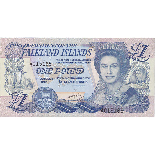Billete de banco,

Islas Malvinas,

1 libra